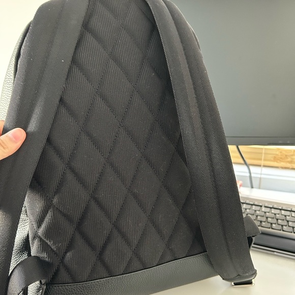 Logo Embossed Leather Backpack - Picture 3 of 4